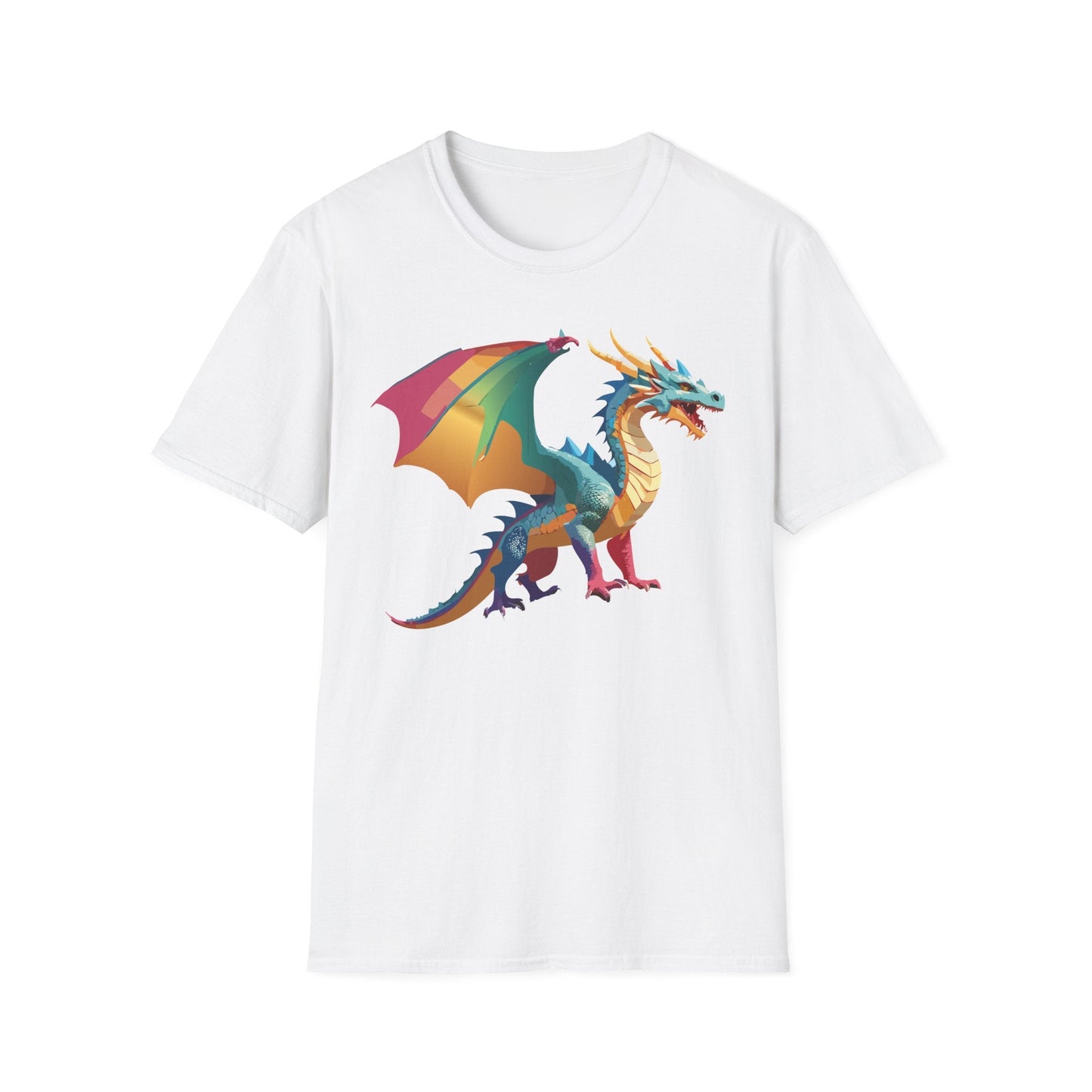Dragon T Shirt Unisex Dragon Shirt Animal Design Tee Softstyle 100 Percent Ring Spun Cotton