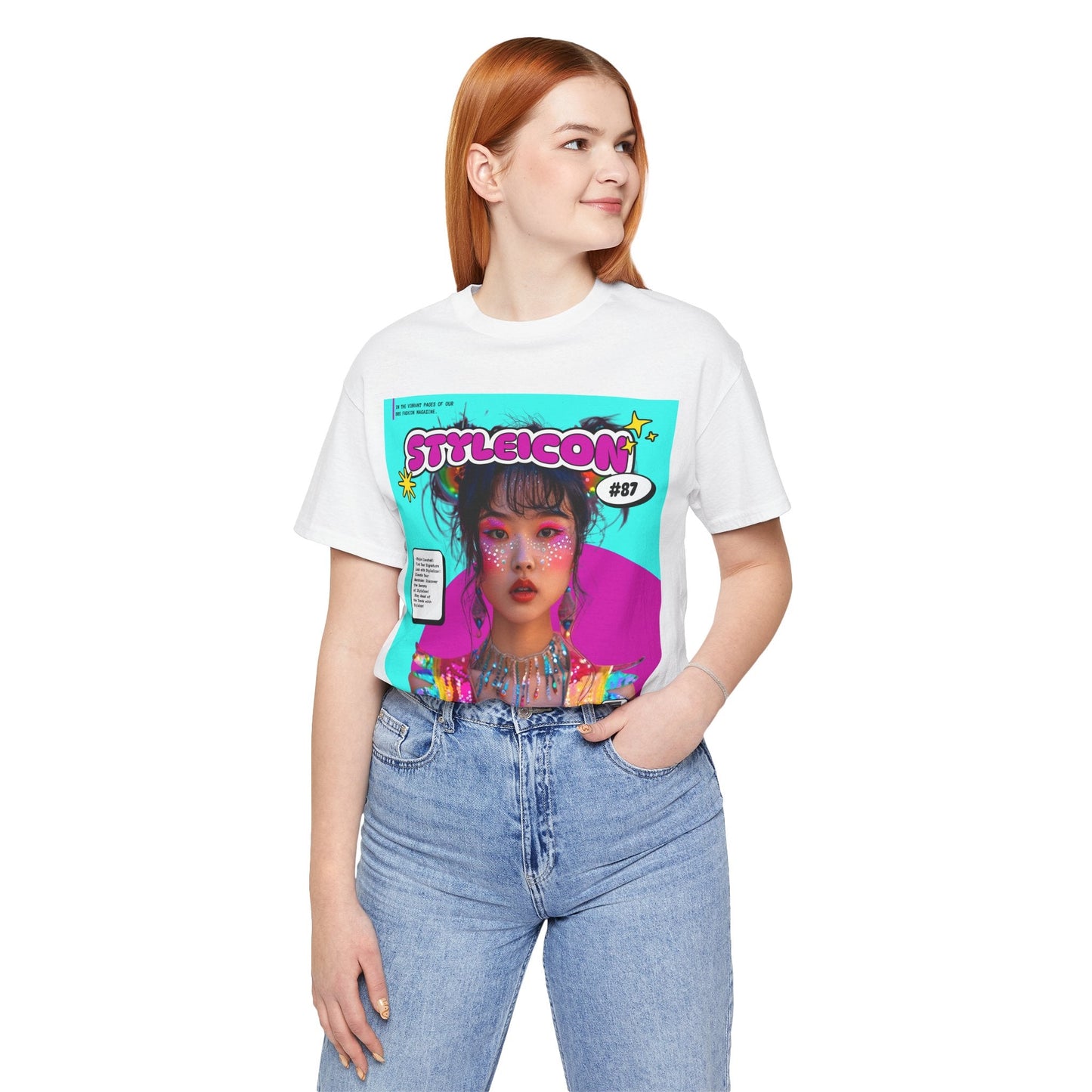 Magazine Cover Shirt Unisex Jersey Short Sleeve Tee Lightweight Breathable Fabric
