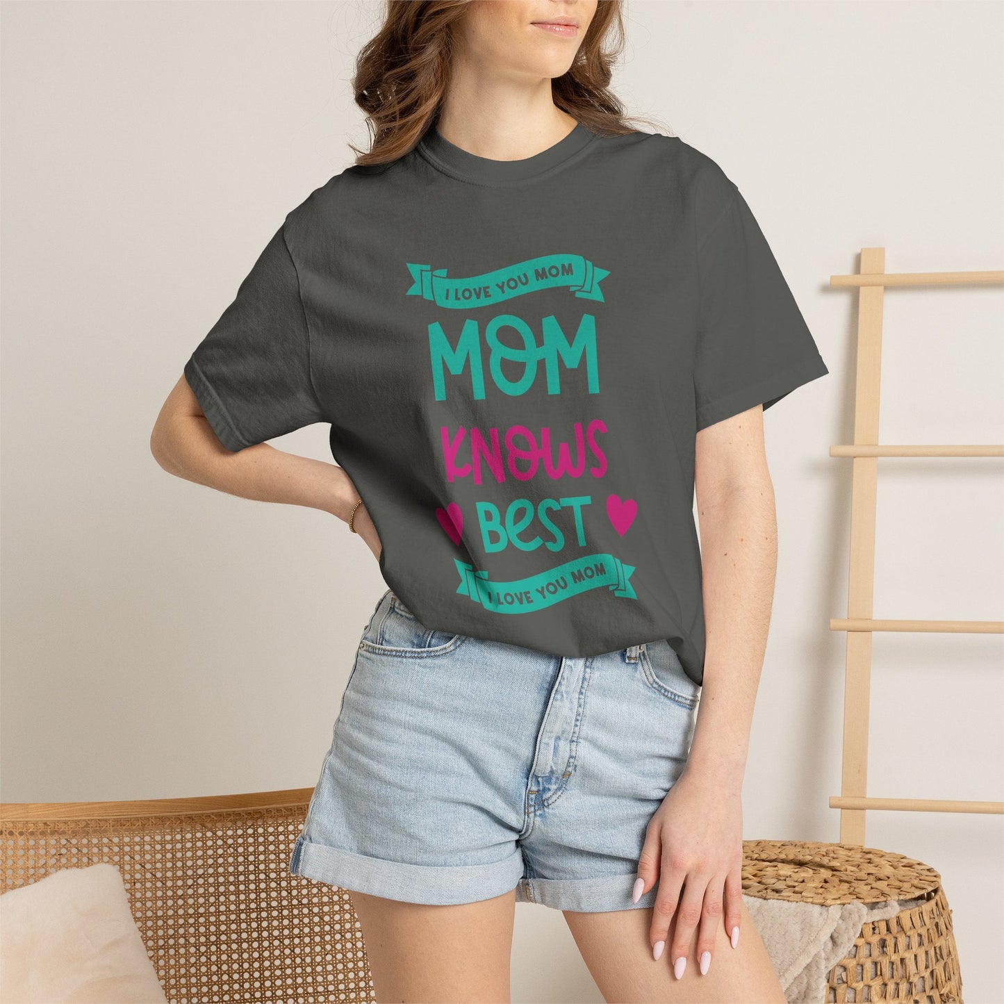 Mom T-shirt Mother's Day Mama Tee Unisex Comfort Colors Garment-Dyed Cotton h16