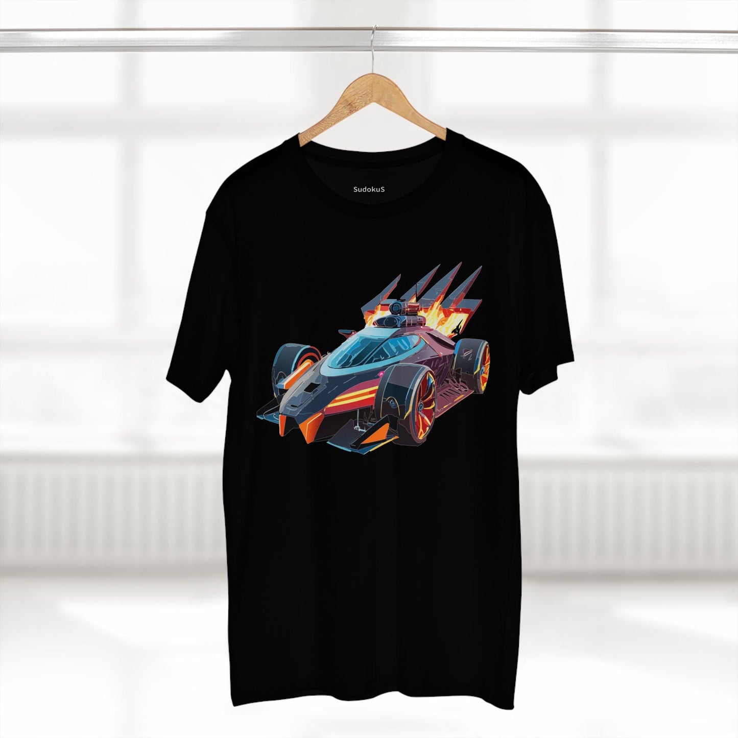 Car Graphic Unisex 100 Cotton Staple Tee 4