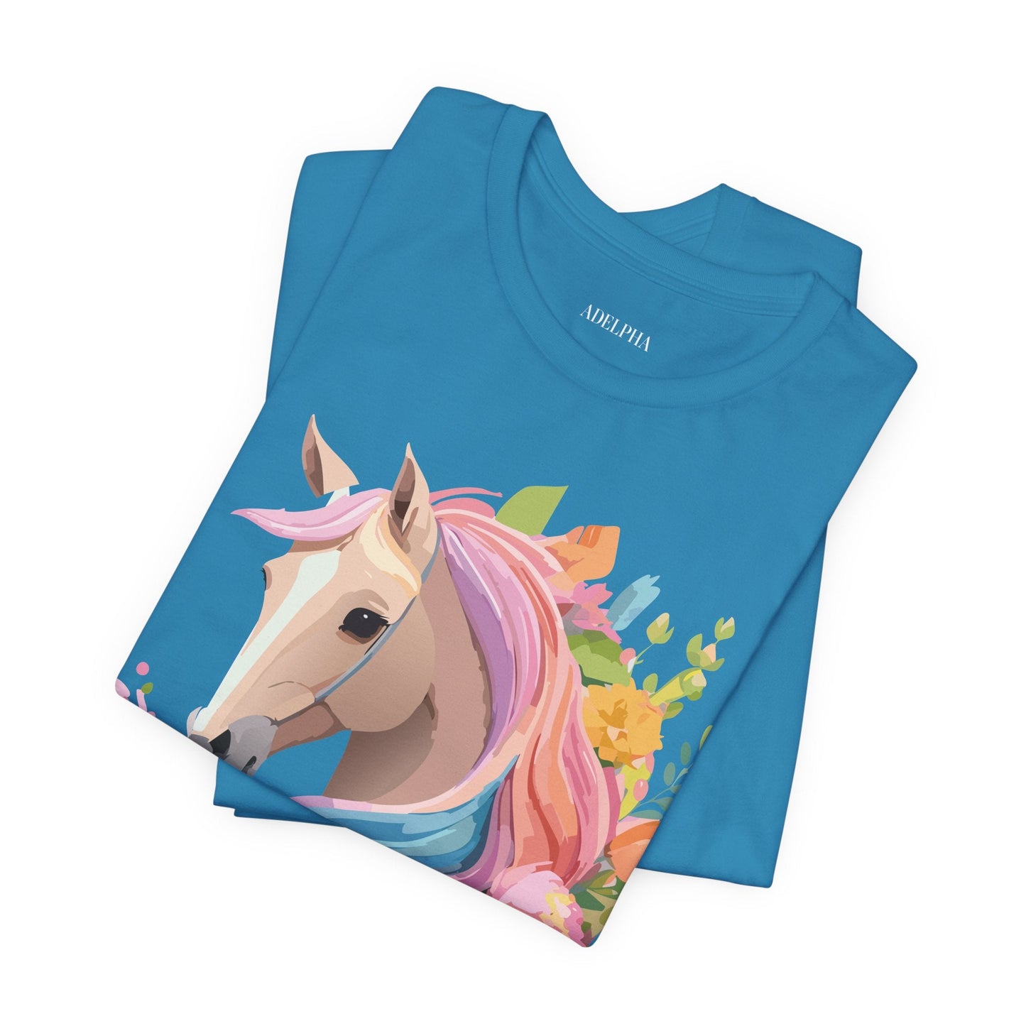 Horse Graphic Unisex 100 Cotton Vintage Animal Art T-Shirt 2