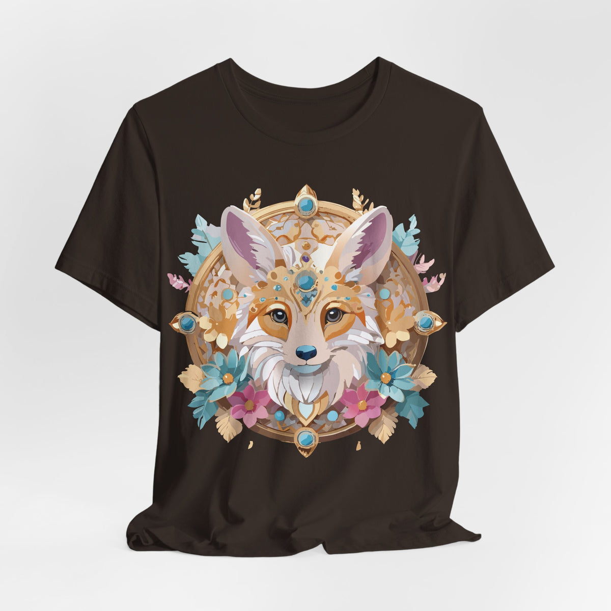 Medallion Graphic Unisex Cotton Bella+Canvas Tee with Art Design d67