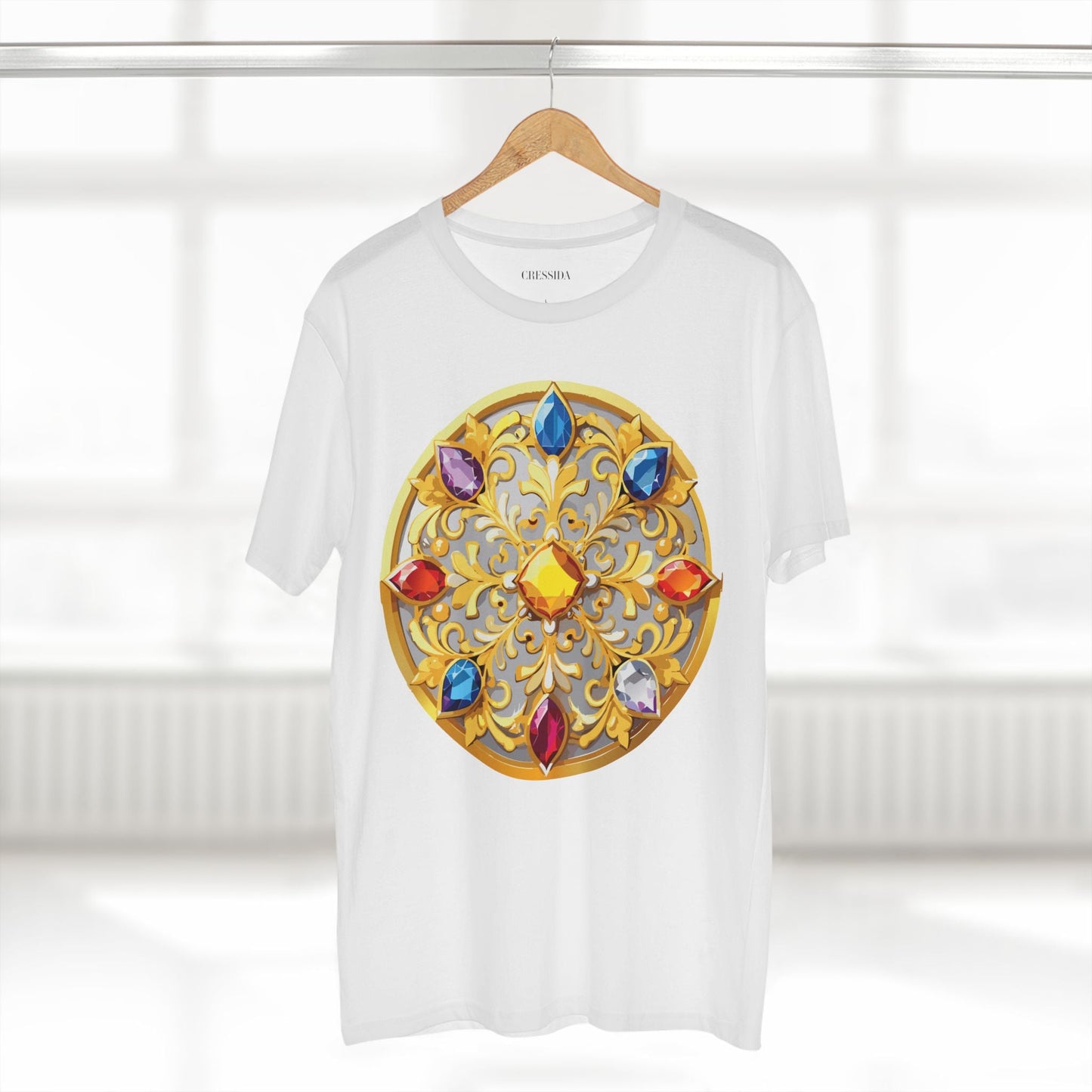 Medallion Graphic T-Shirt Unisex 100 Cotton With Gold Art Design Medal Tee 4