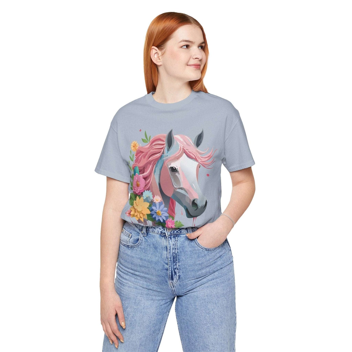 Horse Graphic Unisex 100 Cotton Vintage Animal Art T-Shirt 1
