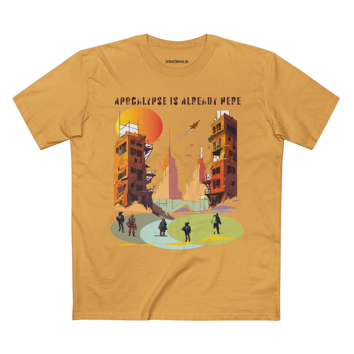 Cataclysm Doomsday Shirt Unisex Premium Cotton Tee With Original Art Design From Retro2Nova