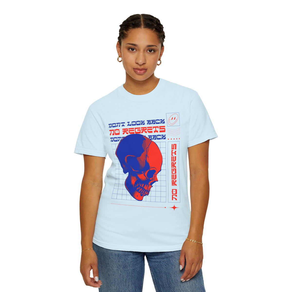 T-Shirt with Skull, Graphic T-Shirts, Art Design Tee Shirt, Skull T-Shirt - 11