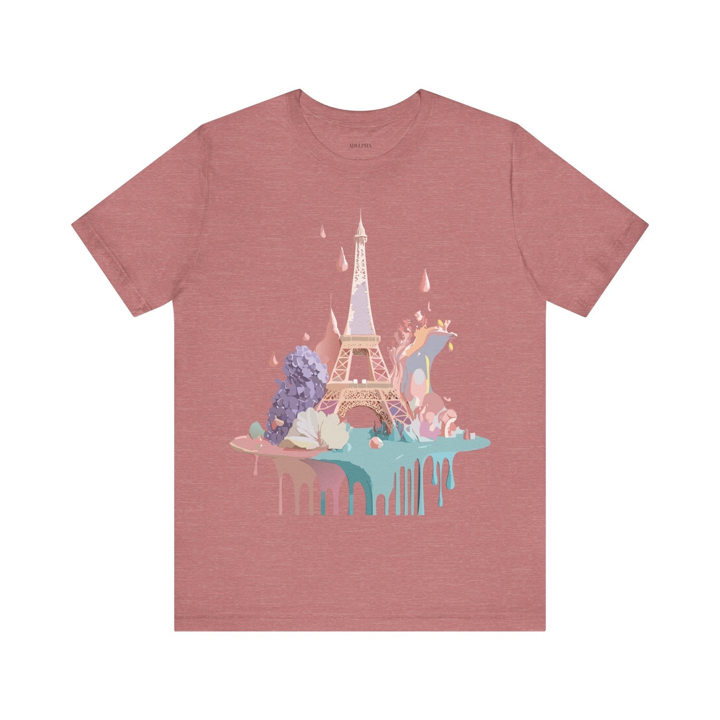 Paris Tourist Shirt Unisex Graphic Tee Vintage Inspired Artwork by Adelpha Short Sleeve Jersey