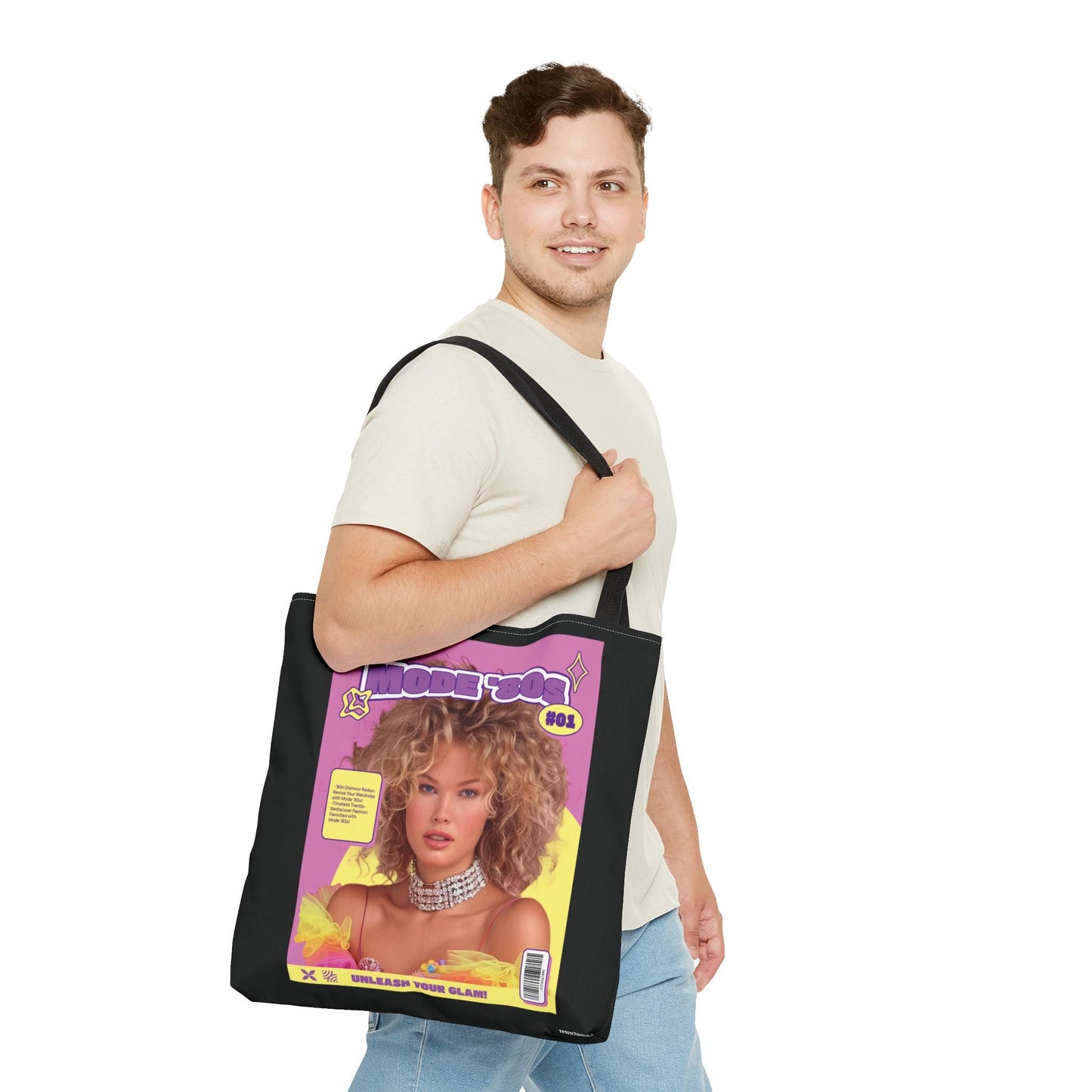 Retro2Nova Canvas Tote Bag Magazine Cover Durable Everyday Use Free Shipping Included