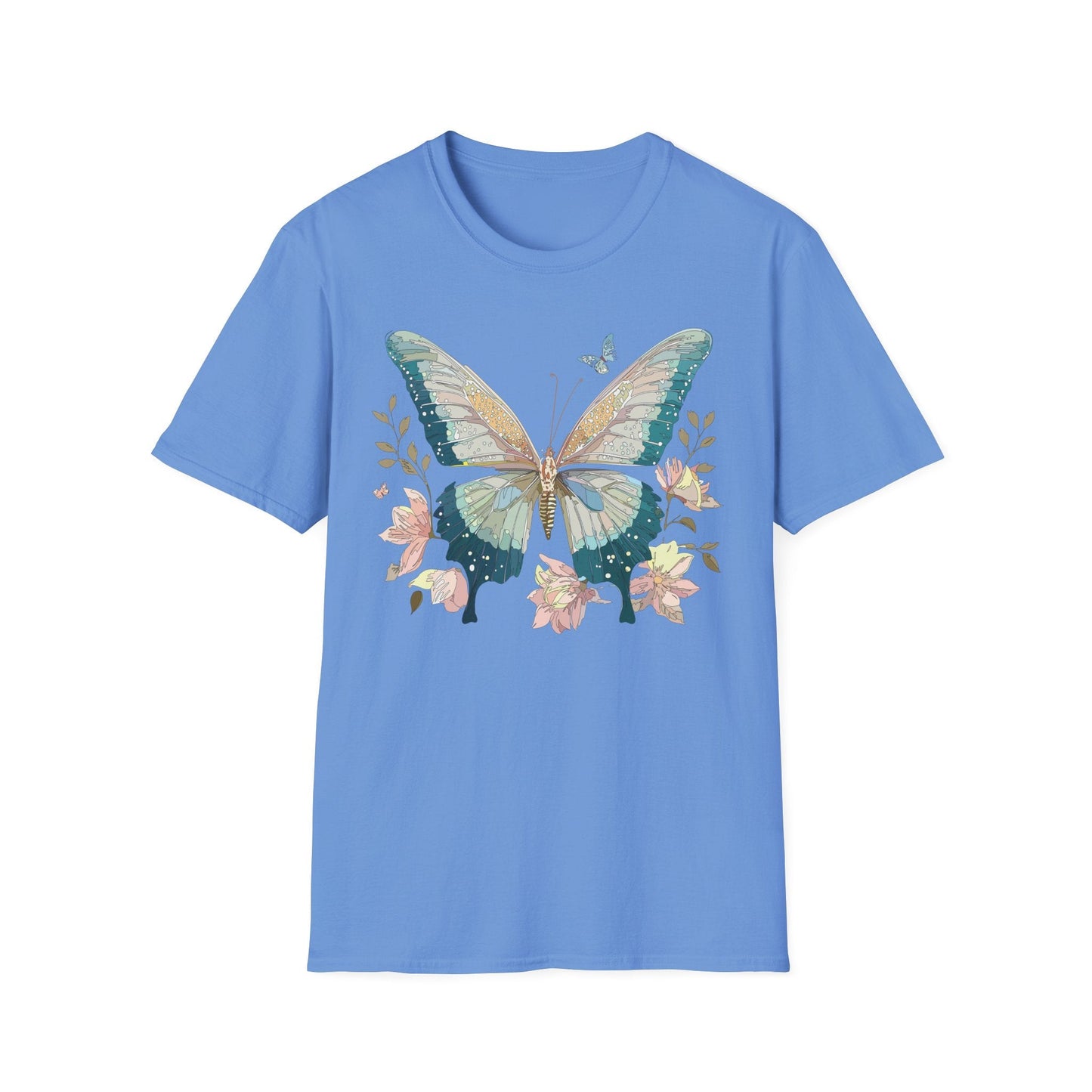 Butterfly T Shirt Unisex Softstyle Short Sleeve Gildan 64000 Monarch Inspired Shirt