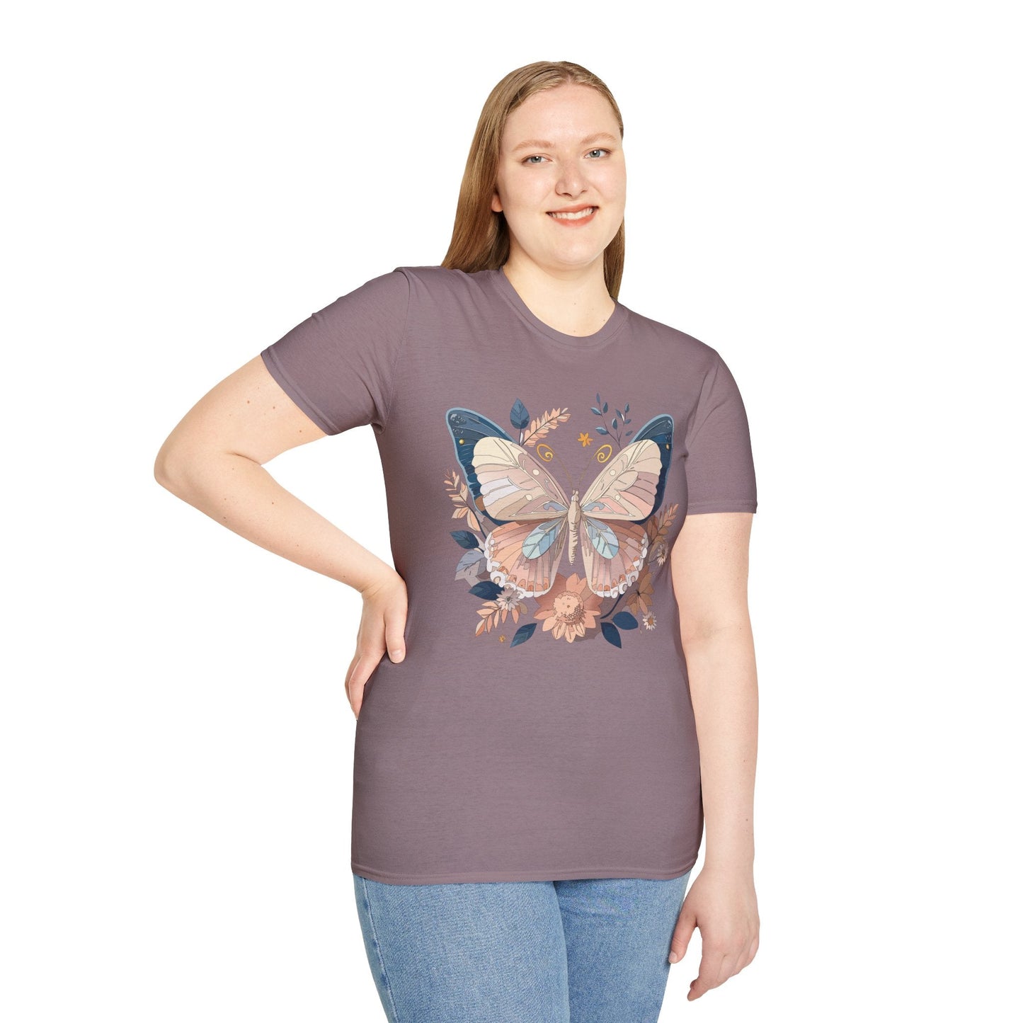 Monarch Butterfly Shirt Unisex Softstyle T Shirt 100 Percent Ring Spun Cotton Gildan 64000