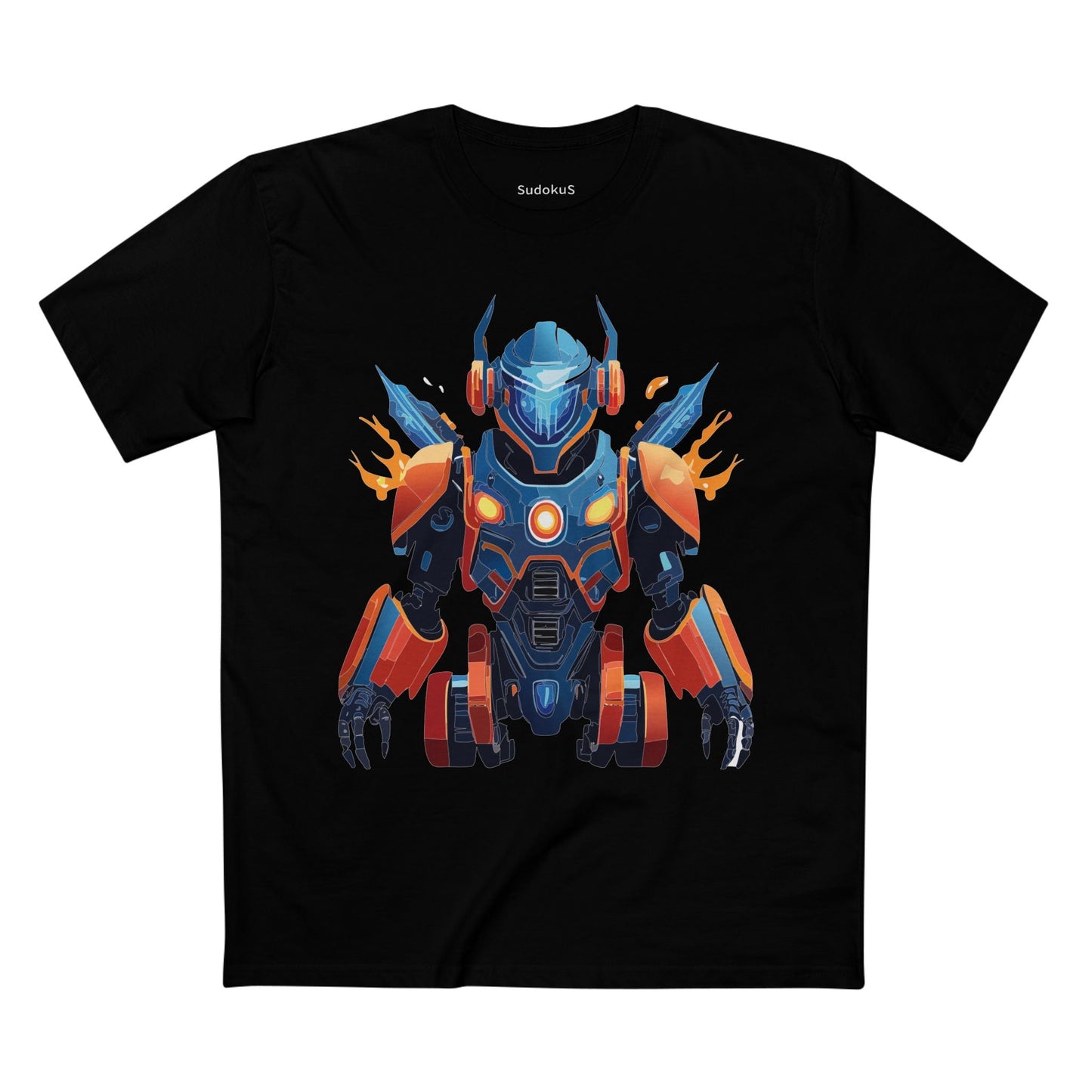 Cyborg Robot Graphic Unisex 100 Cotton Staple Tee 4