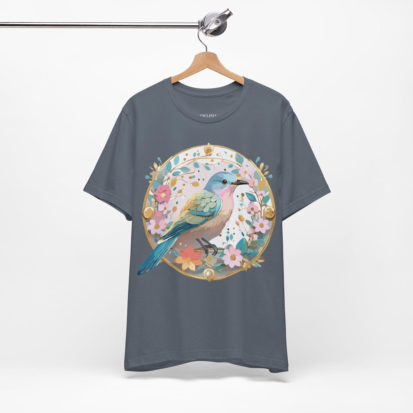 Medallion Graphic Unisex 100 Cotton Vintage Animal Medal Artwork Tee 77