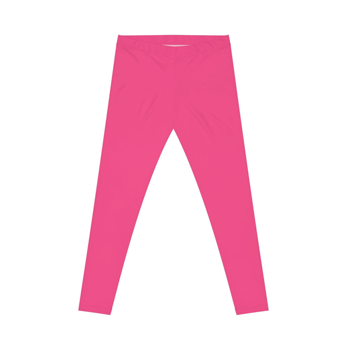 Wild Strawberry Color Women's Poly-Span Casual Leggings XS-2XL