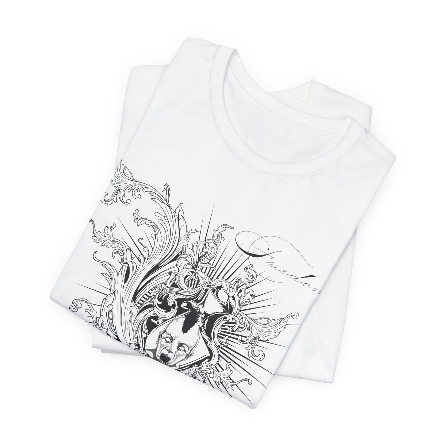 Freedom Art Design Tee, Artistic Tee, Graphic T-Shirt, Music Tees, Artistic Music T-Shirt, Vintage Top