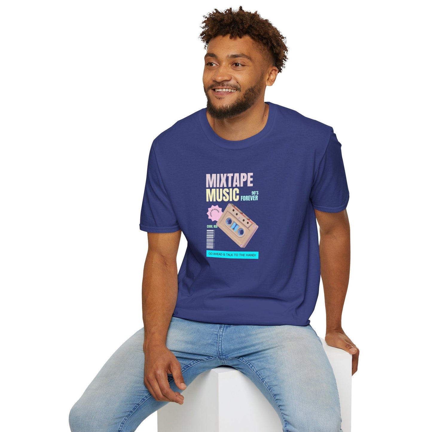 Mixtape Music T-Shirt Unisex Cotton Retro Cassette Graphic Tee