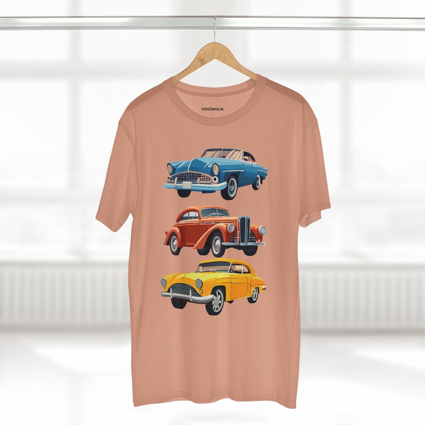 Retro Car Shirts Vintage Car Shirts RC4 Unisex Premium Cotton Tee With Original Art By Retro2Nova