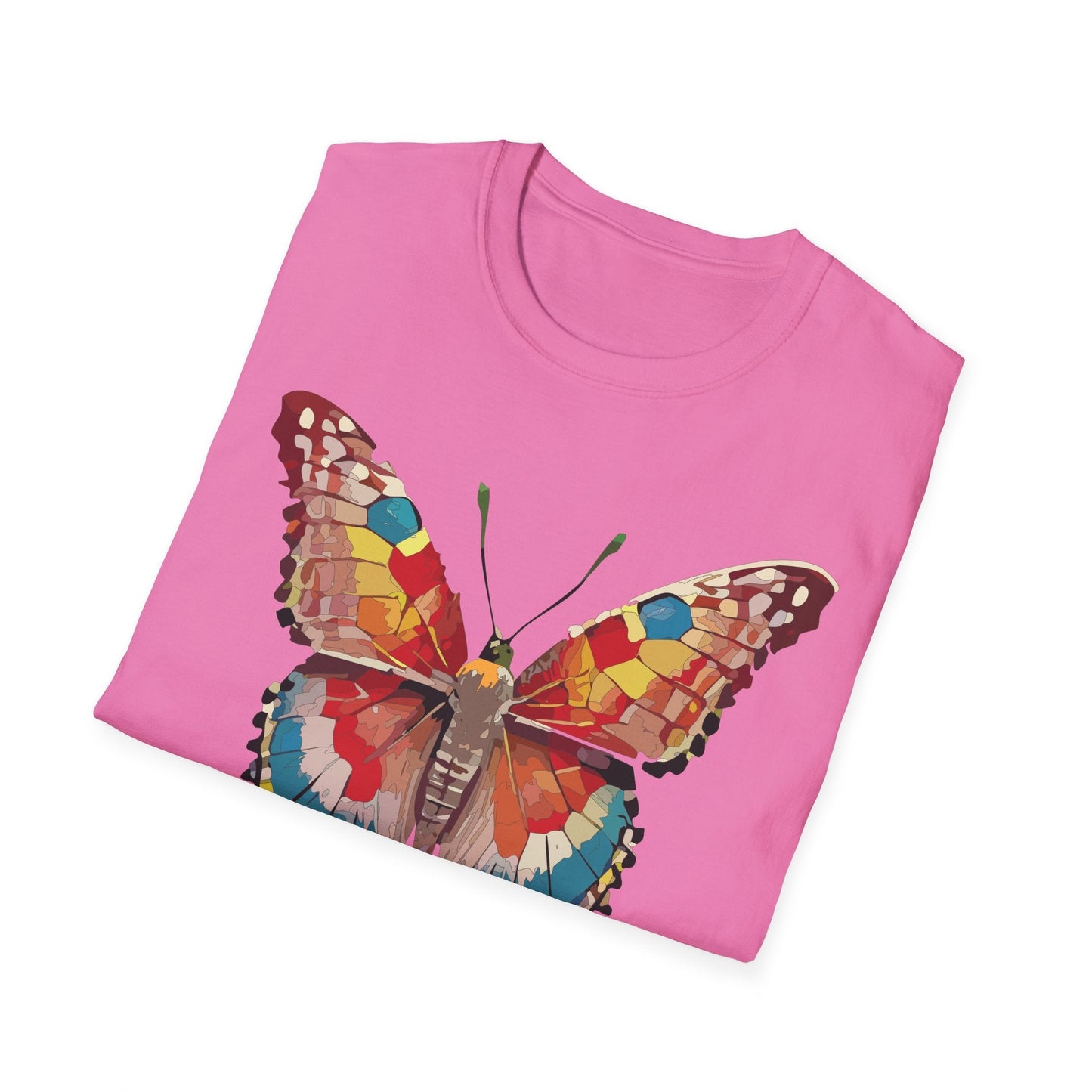 Butterfly Shirt Unisex Monarch Tee Softstyle 100 Percent Ring Spun Cotton Quality Gildan 64000