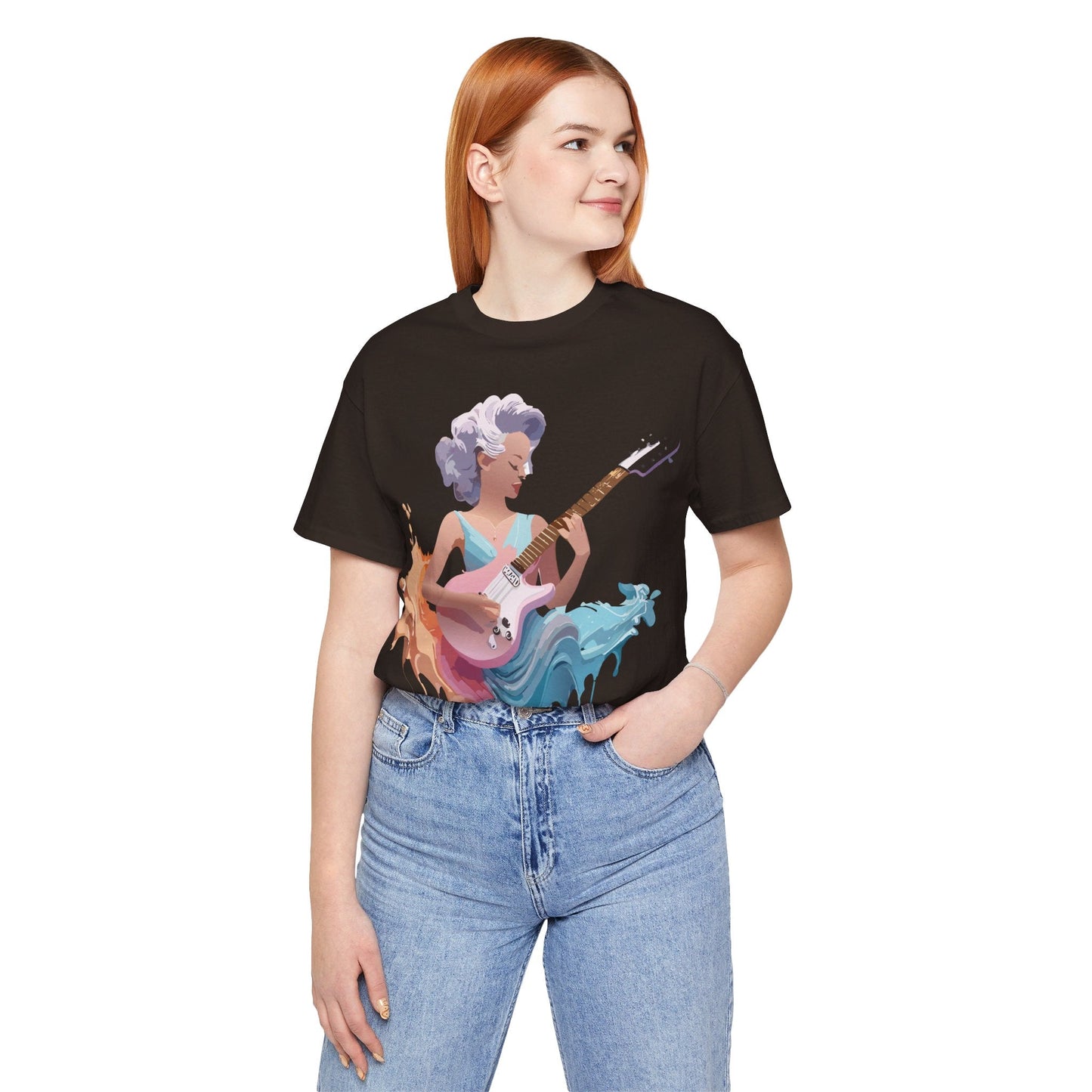 Music Graphic Tee Unisex Jersey Short Sleeve Adelpha Art Design Vintage Inspired Artwork