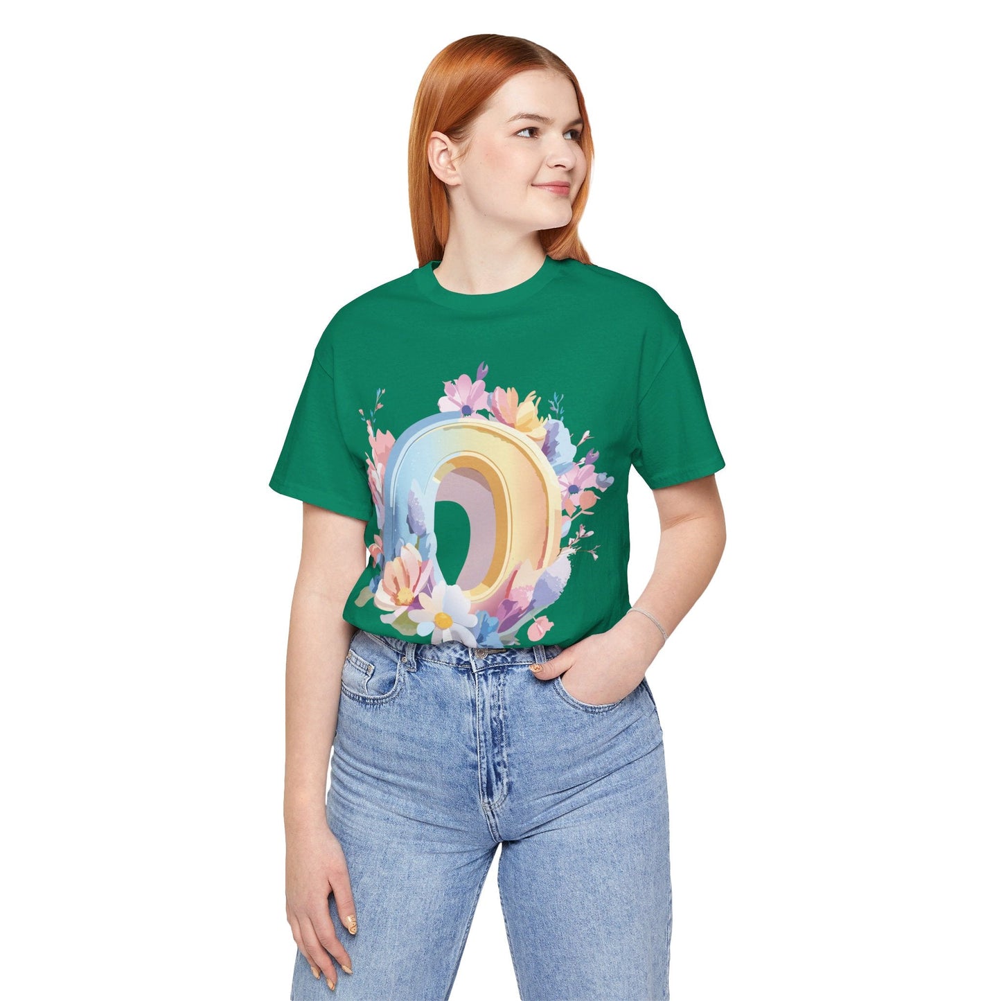 Letter O Shirt Unisex Graphic Tee Art Design Adelpha Vintage Inspired Short Sleeve Jersey