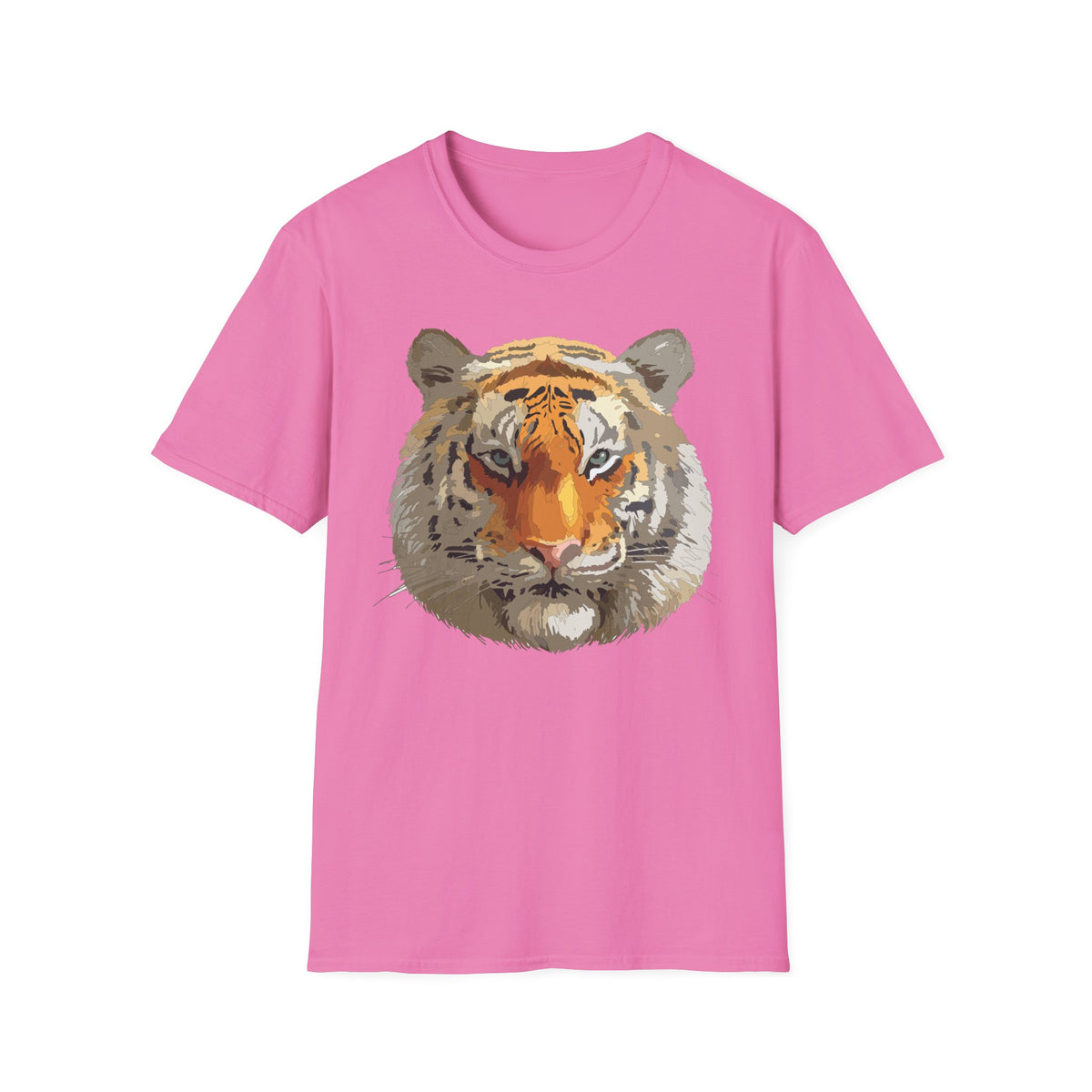 Tiger Face T-Shirt | Realistic Orange Bengal Illustration