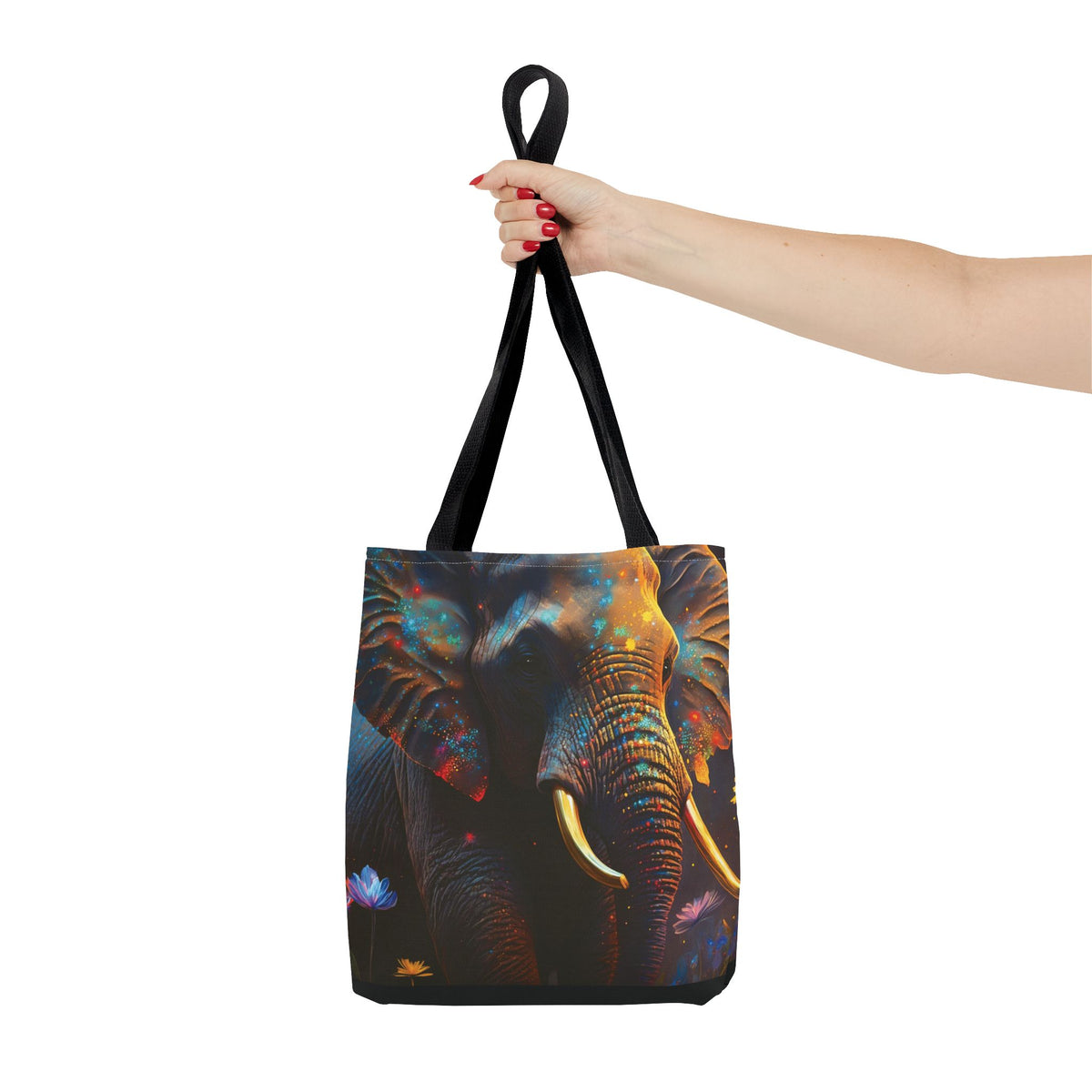 Bolsa de lona con estampados de animales 