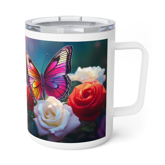 26 Art Design Insulated Coffee Mug Clear Lid 10oz Insulated Coffee Mug 10oz