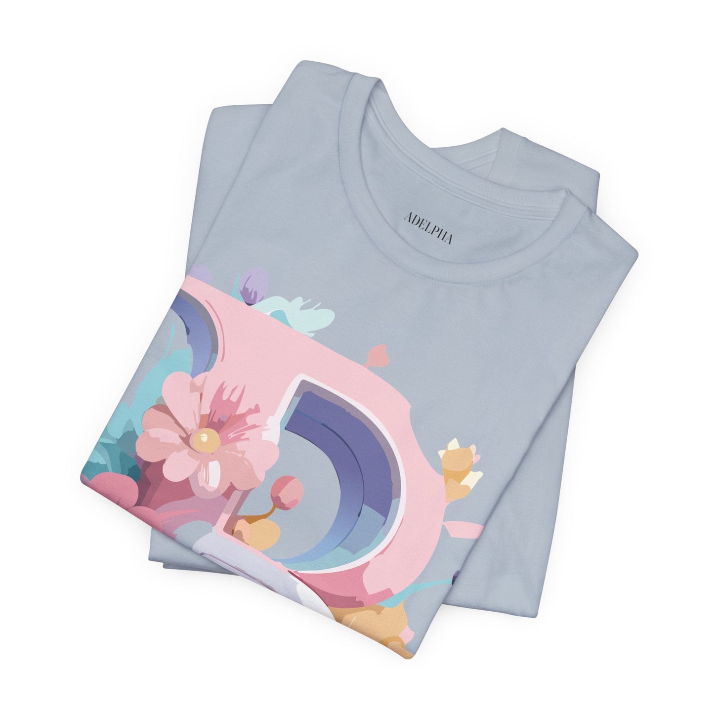 Letter B Shirt Unisex Graphic Tee By Adelpha With Vintage Inspired Artwork Short Sleeve