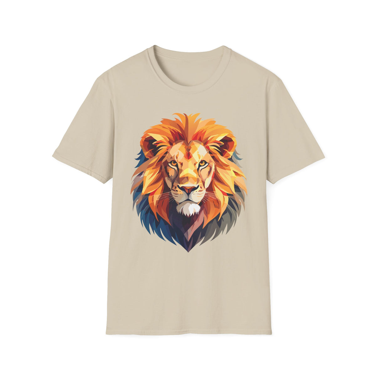 Colorful Geometric Lion T-Shirt | Lion Head Tee
