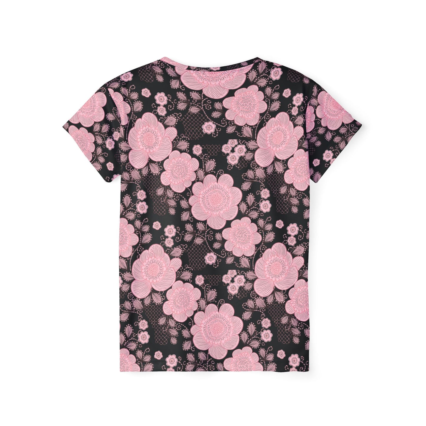 Lace Print Poly Shirt, Poly Shirt with Lace Print, Lace Shirt 64