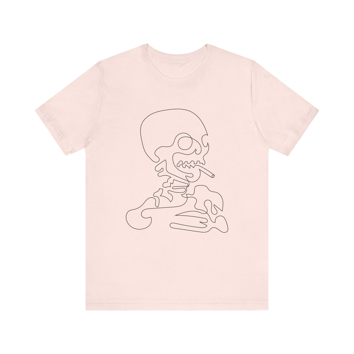 Camiseta unisex de algodón con calavera