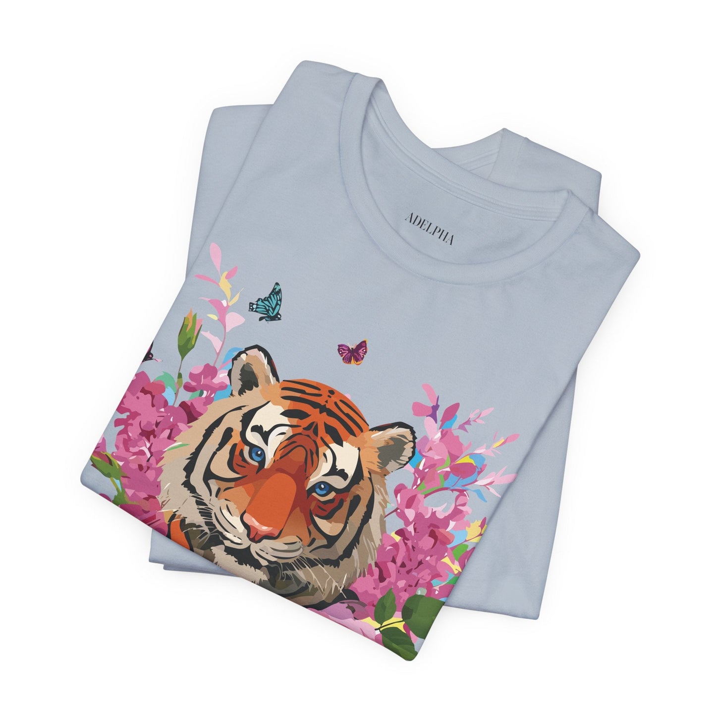 Tiger Graphic Unisex 100 Cotton Vintage Art with Animal Tee 11