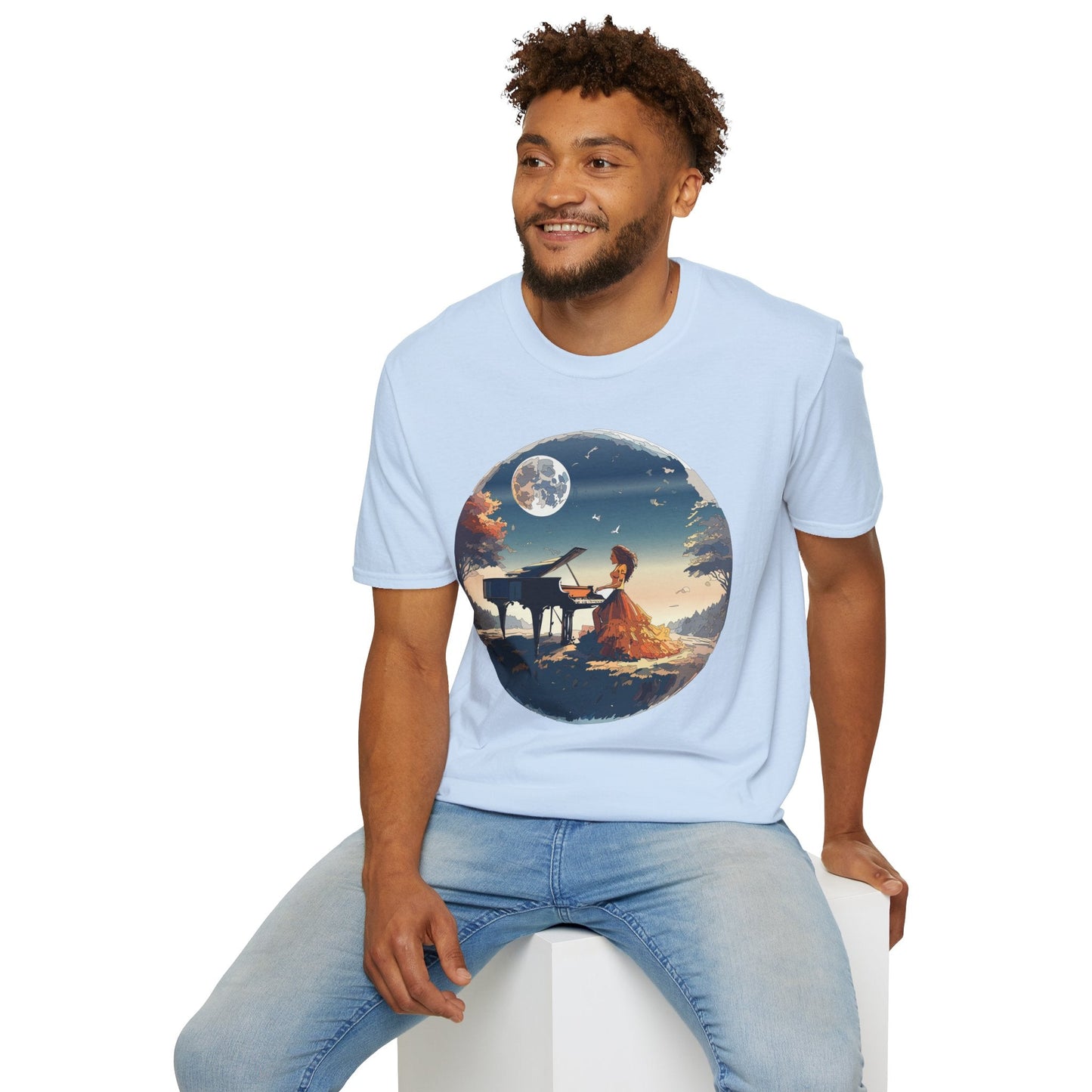 Womens Graphic T Shirt Art Design Gildan Softstyle Tee 100 Percent Ring Spun Cotton Unisex