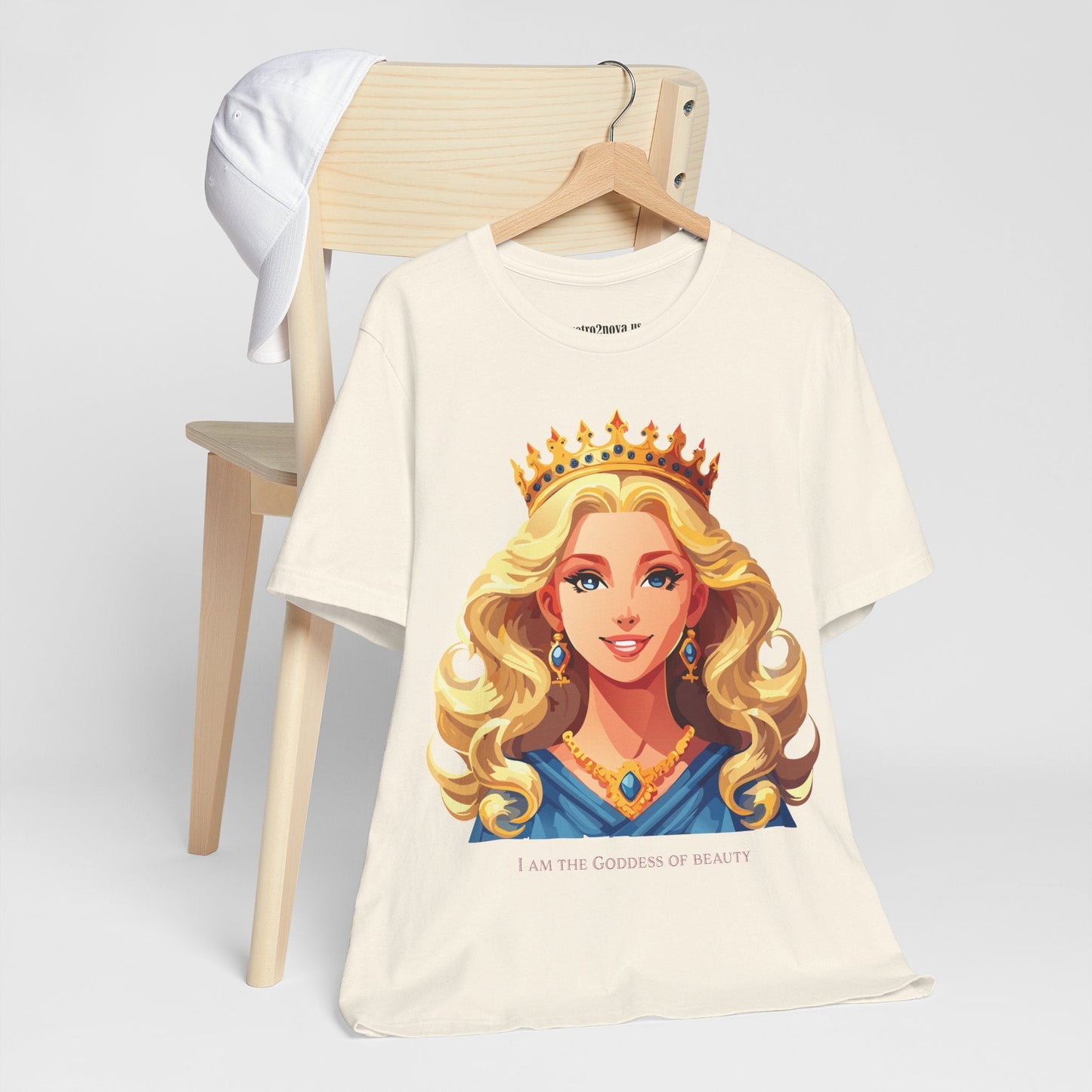 Goddess Shirt Graphic Tee Unisex Cotton Short Sleeve With Original Retro2Nova Art