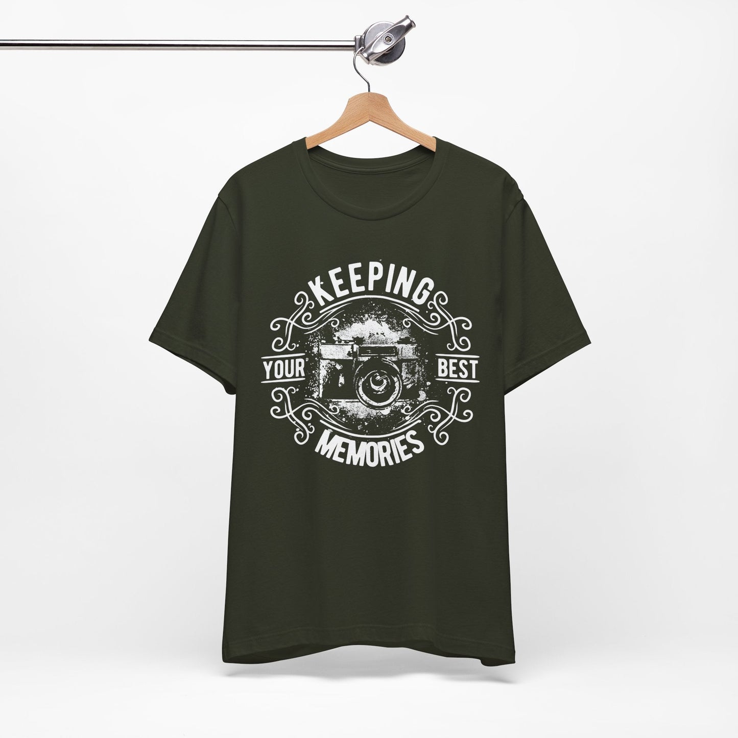 Keeping Your Best Memories T-Shirt Vintage Camera Graphic T-Shirt A-5
