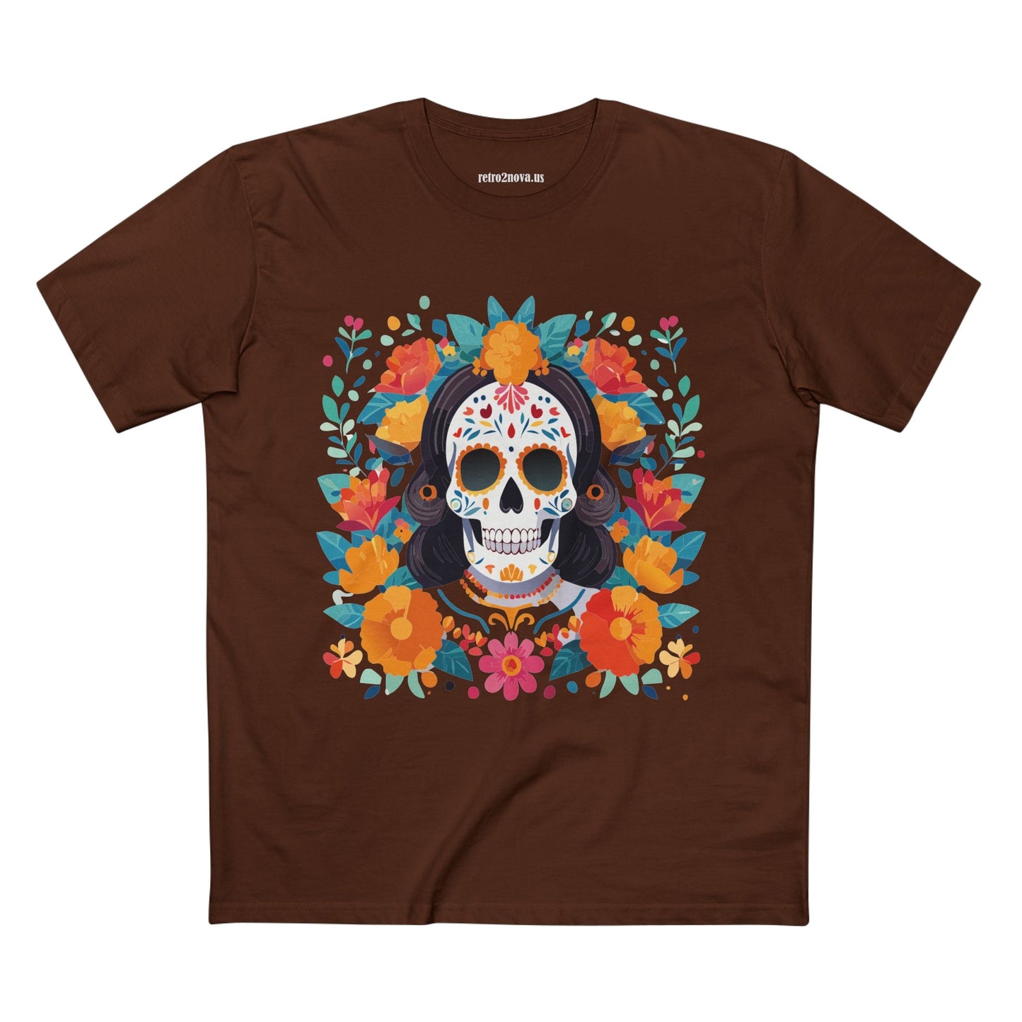 Retro2Nova Skull Shirt Unisex Skeleton Tee Premium Cotton Art Collection Design Edition