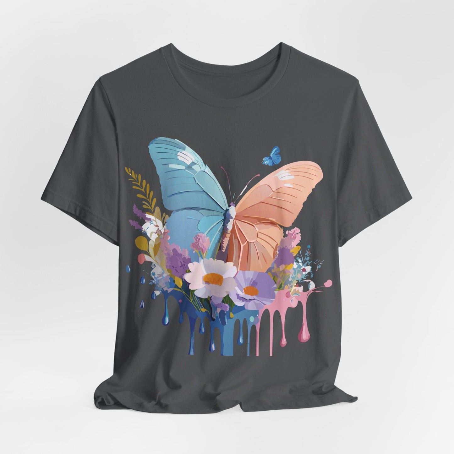 Butterfly Graphic Tee Adelpha Unisex Short Sleeve Art Design