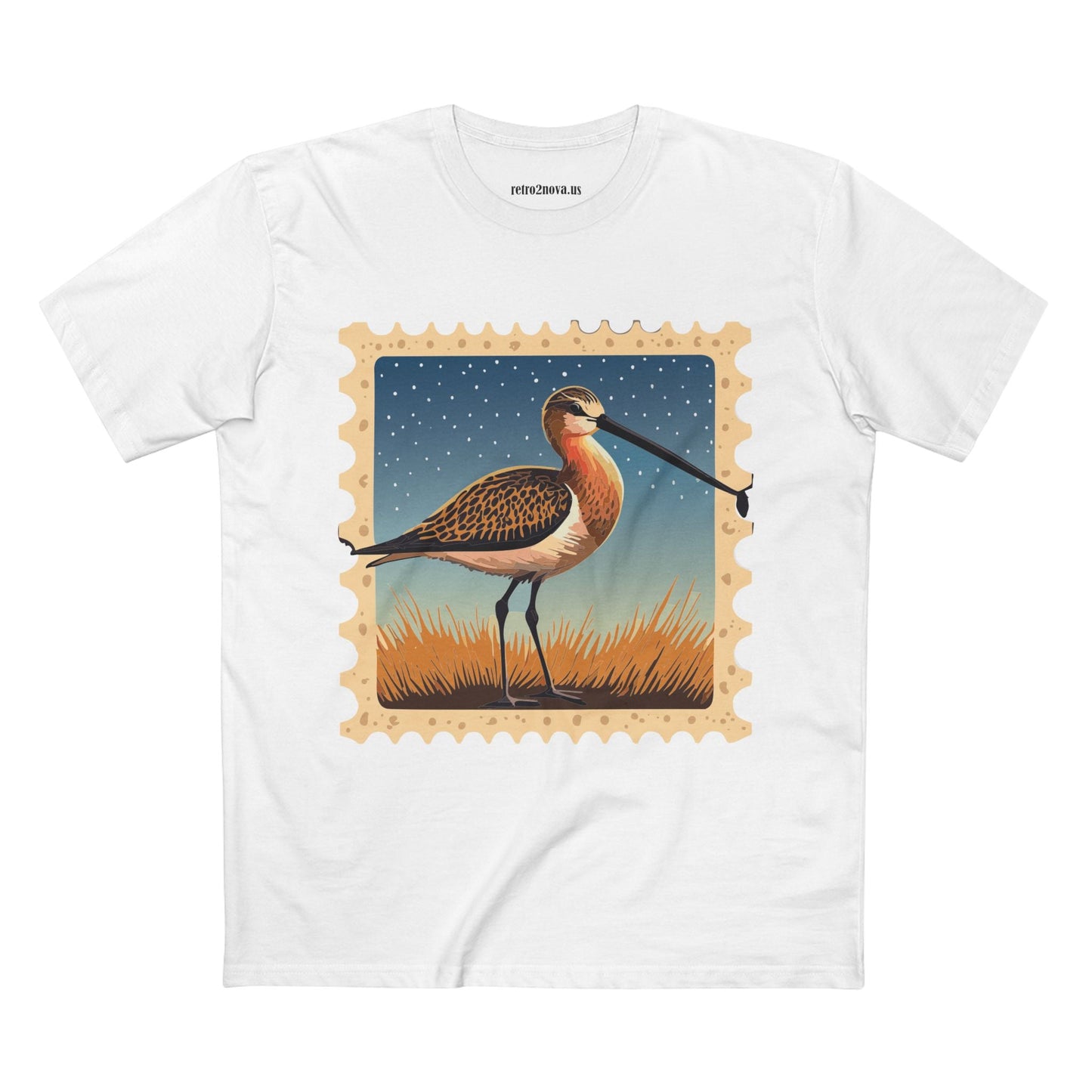 Stamp Shirt Postage Stamp Tee Unisex Premium Cotton Original Art Design Retro2Nova