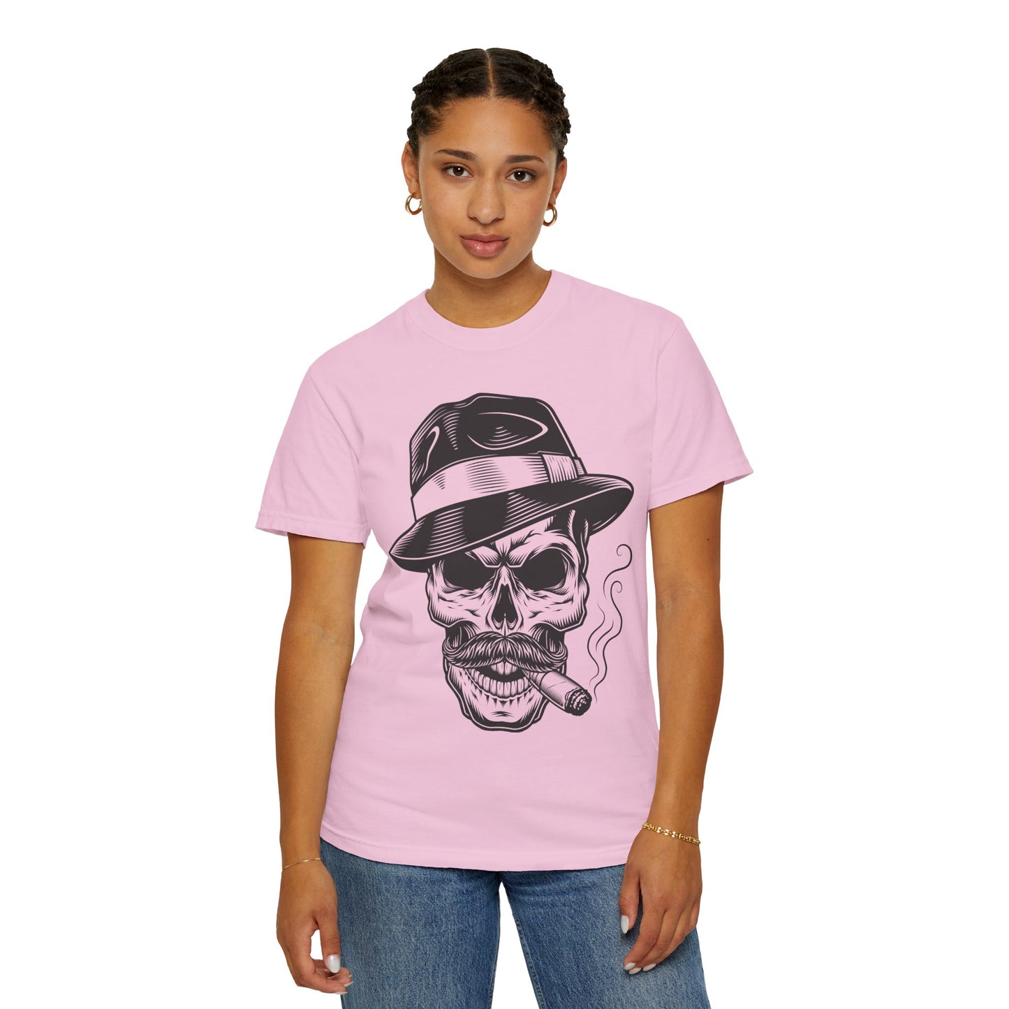 Unisex Cotton Tee Shirt with Skull