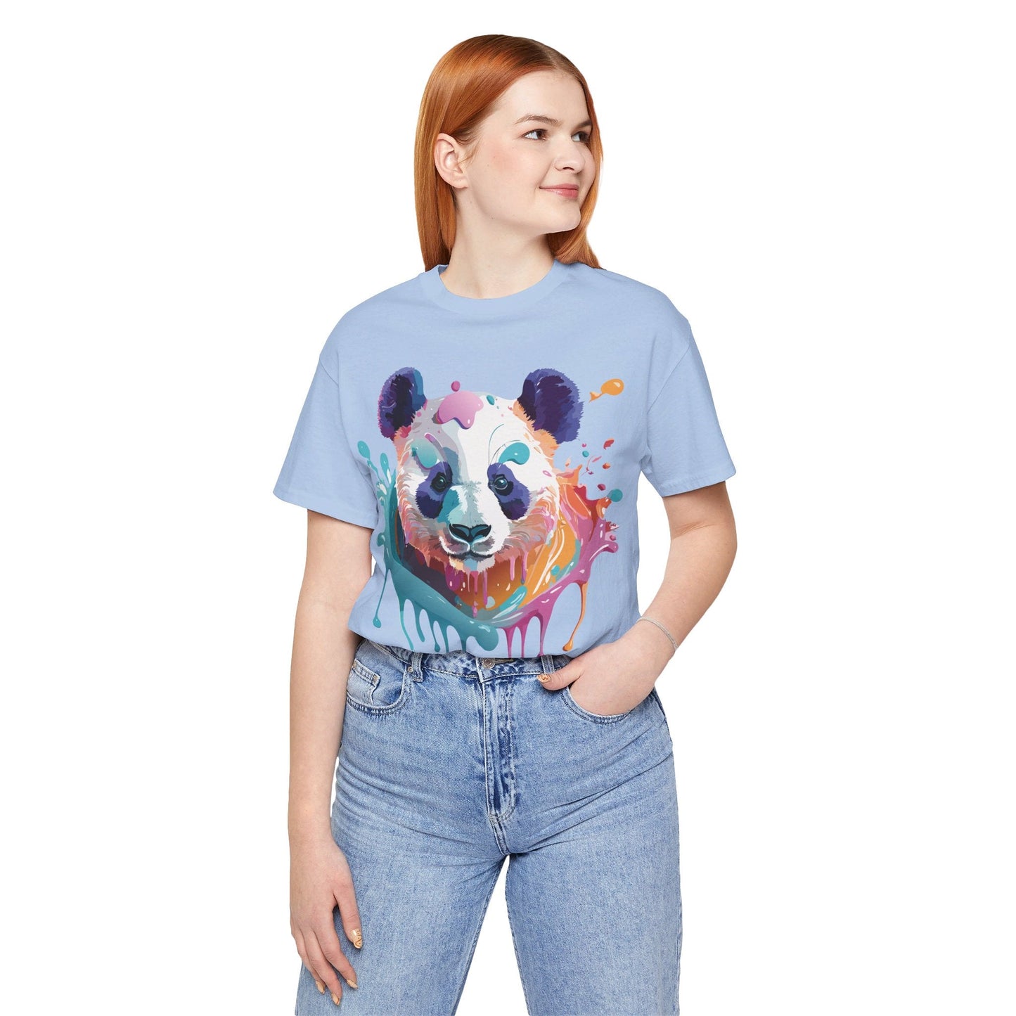 Panda Graphic Tee Unisex Vintage Inspired Art Design By Adelpha Premium Jersey Short Sleeve