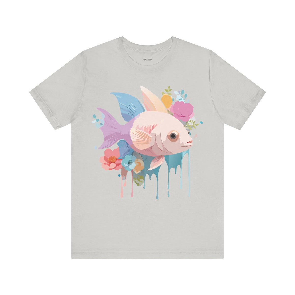 Fish Graphic Design Tee Bella+Canvas Unisex 100 Cotton Tee Shirt a102