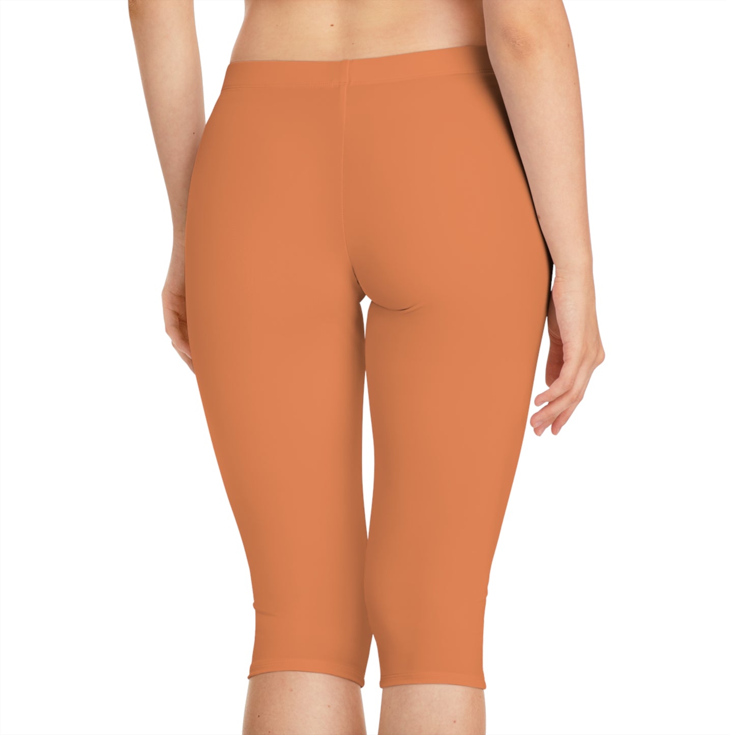 Orange Color Capri Leggings, Orange Capri Leggings 6