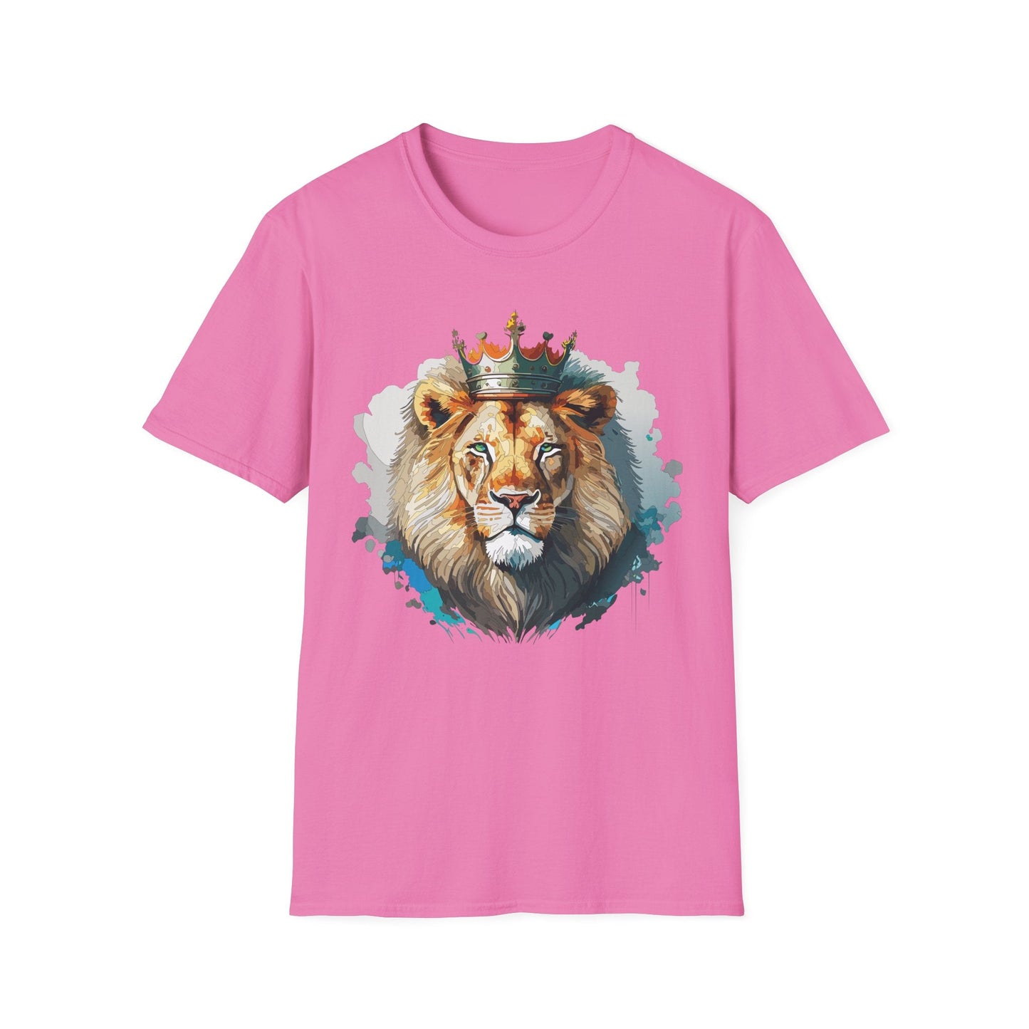 Lion Shirt Unisex Animal Tee Softstyle 64000 100 Percent Ring Spun Cotton