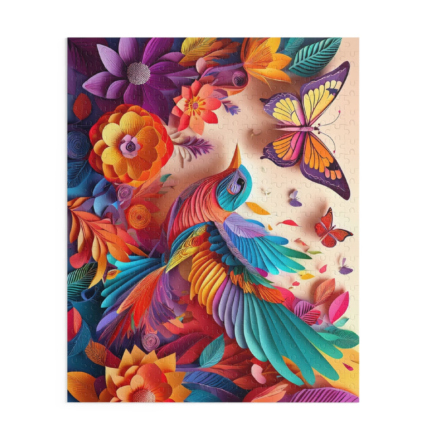 Bird Puzzle 500-Chipboard Pieces in Box | Kids Puzzles Size: 16" x 20",  Ages 9+ and Family pn69