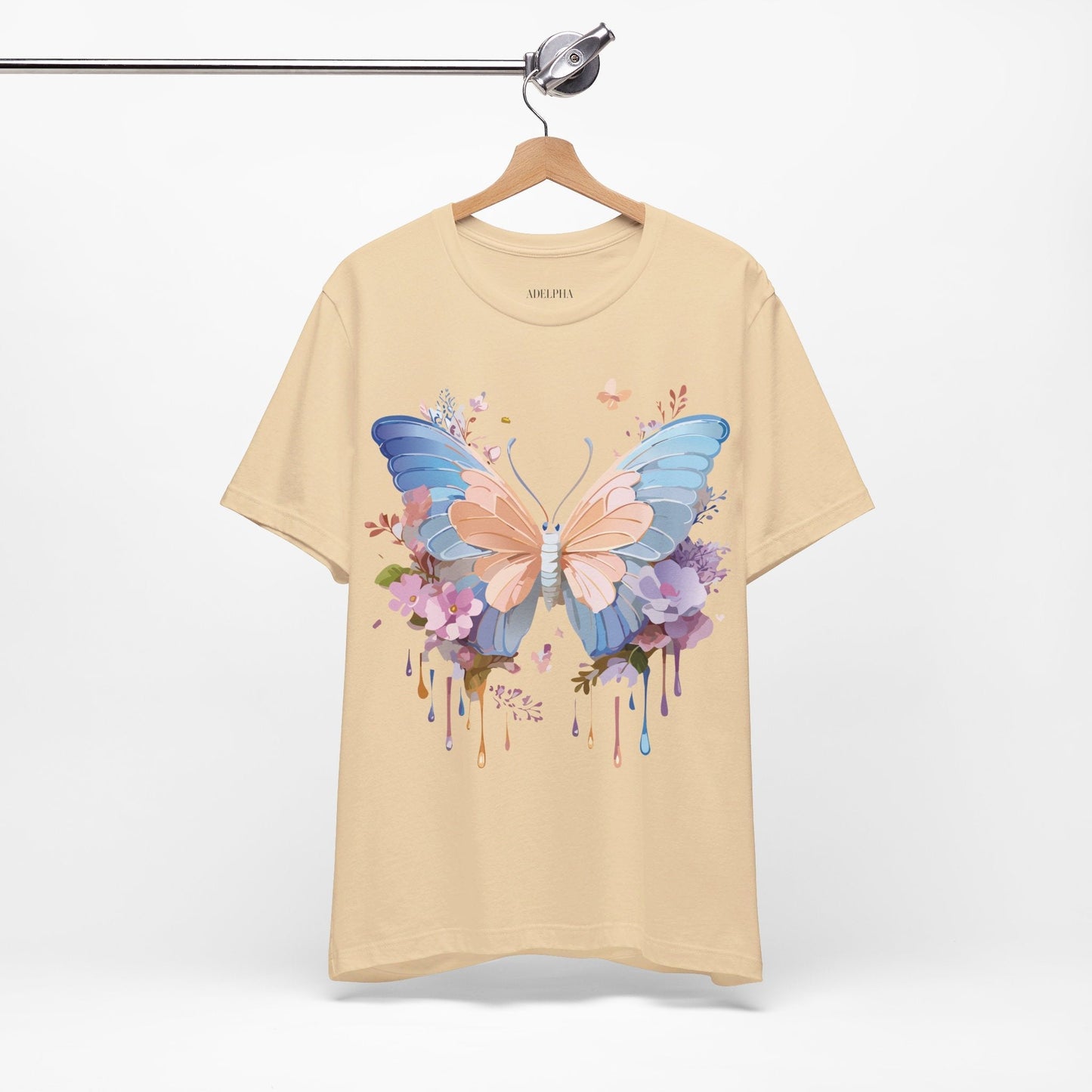 Butterfly Graphic Tee Unisex Jersey Short Sleeve Art Design Adelpha