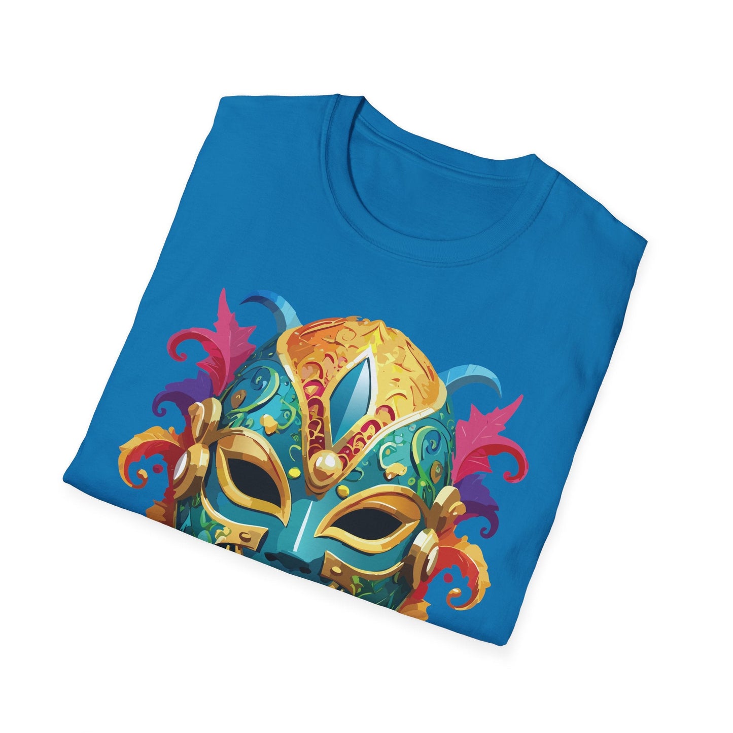 Mask Graphic Unisex Cotton Masquerade Design Artwork Tee 13