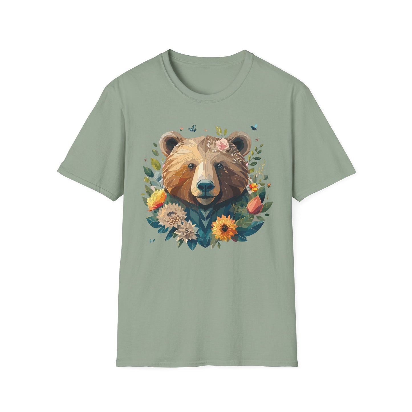Bear T Shirt Unisex Teddy Bear Tee Gildan Softstyle 64000 100 Percent Ring Spun Cotton
