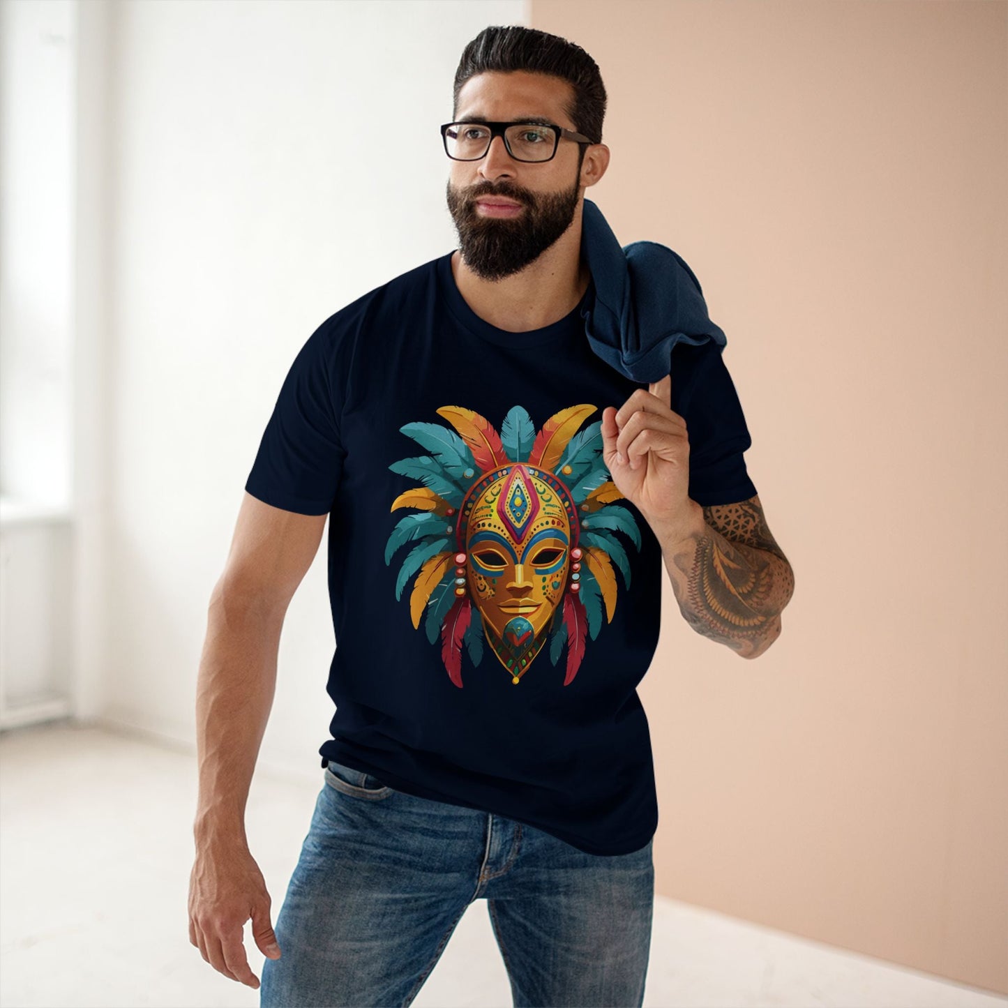Mask Graphic Unisex 100 Cotton Staple Tee 33