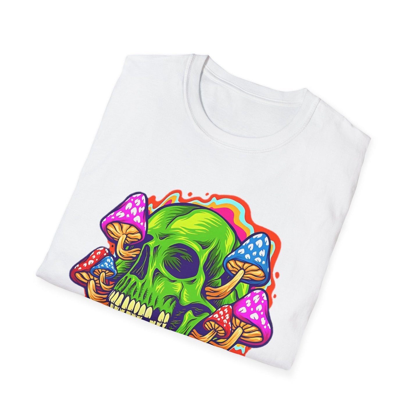 Skull Tee Shirt Unisex Skeleton Shirt With Skull Design Gildan Softstyle 64000 Cotton Tee