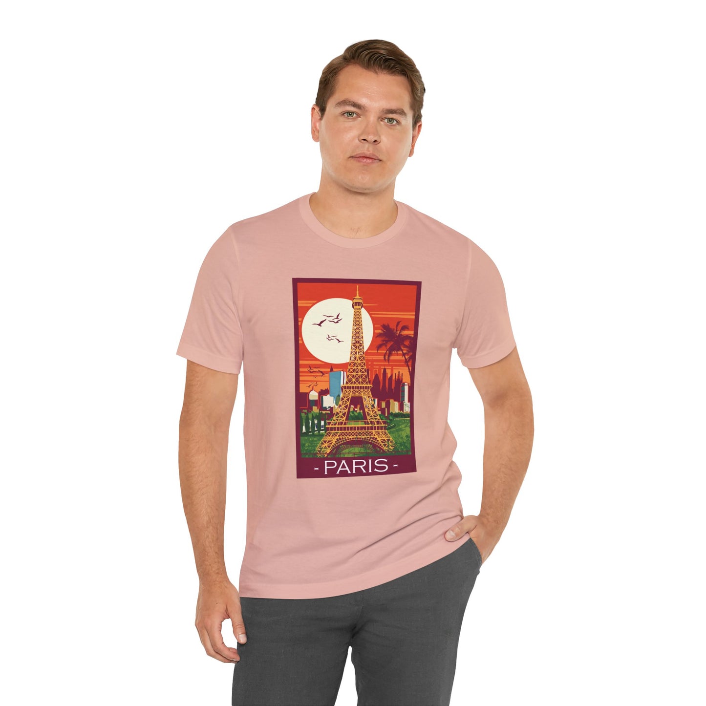 Retro Poster Paris Graphic Design Tee, Paris Shirt, Vintage Tees, Art Design T-Shirt, Graphic Tee, Retro Art Shirts