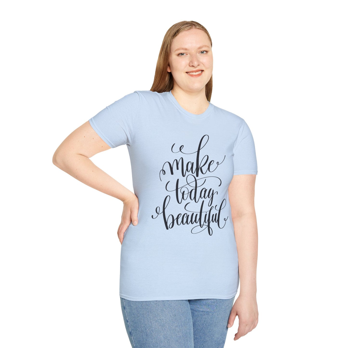 Positive Slogan T Shirt Unisex Softstyle Gildan 64000 With Positive Words And Good Quotes Art Tee